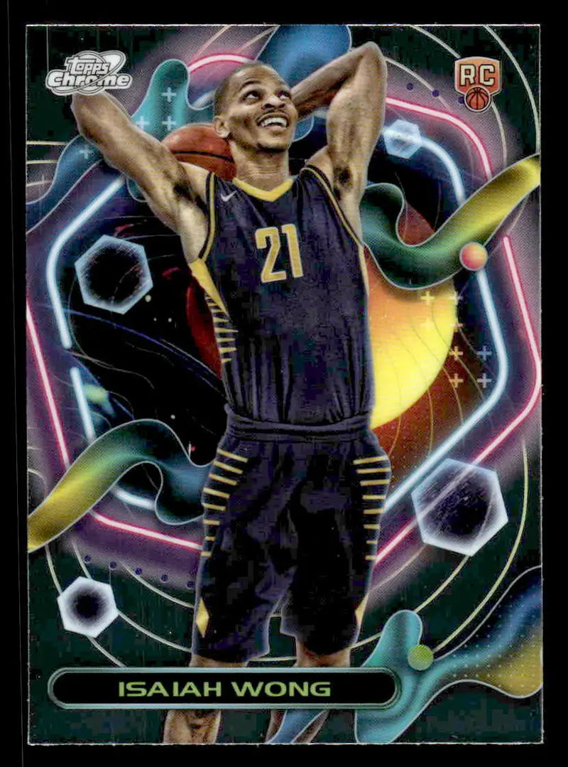 2023-24 Topps Chrome Cosmic #195 Isaiah Wong - Basketball Card Single