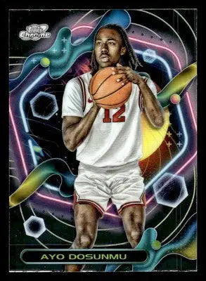 2023-24 Topps Chrome Cosmic #24 Ayo Dosunmu Base Chicago Bulls - Basketball Card Single