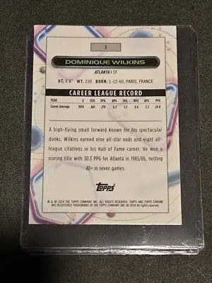 2023-24 Topps Chrome Cosmic #3 Dominique Wilkins - Basketball Card Single