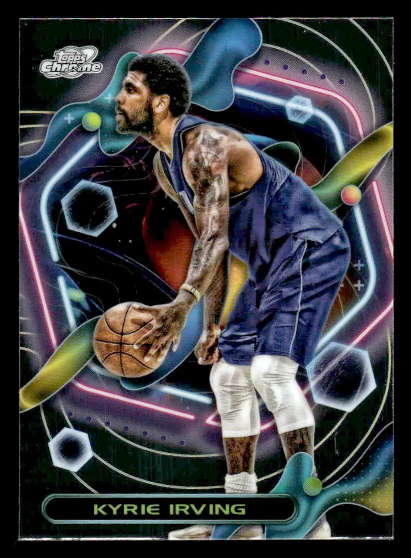 2023-24 Topps Chrome Cosmic #30 Kyrie Irving - Basketball Card Single