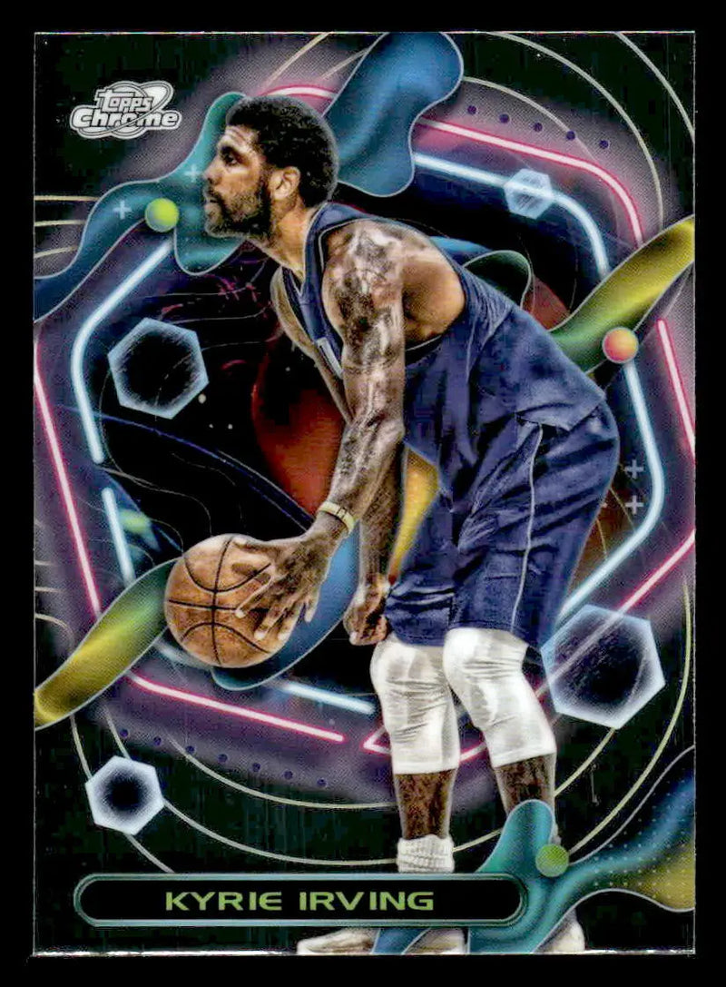 2023-24 Topps Chrome Cosmic #30 Kyrie Irving - Basketball Card Single
