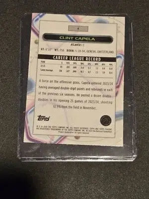 2023-24 Topps Chrome Cosmic #4 Clint Capela - Basketball Card Single