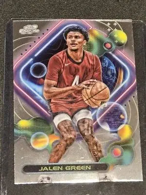2023-24 Topps Chrome Cosmic #46 Jalen Green - Basketball Card Single