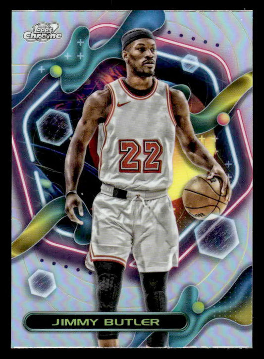 2023-24 Topps Chrome Cosmic #49 Jimmy Butler Refractor Miami Heat - Basketball Card Single