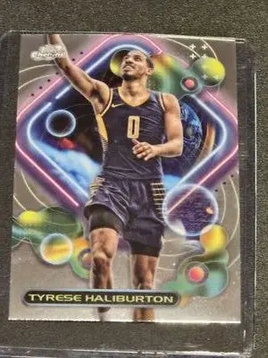 2023-24 Topps Chrome Cosmic #50 Tyrese Haliburton - Basketball Card Single