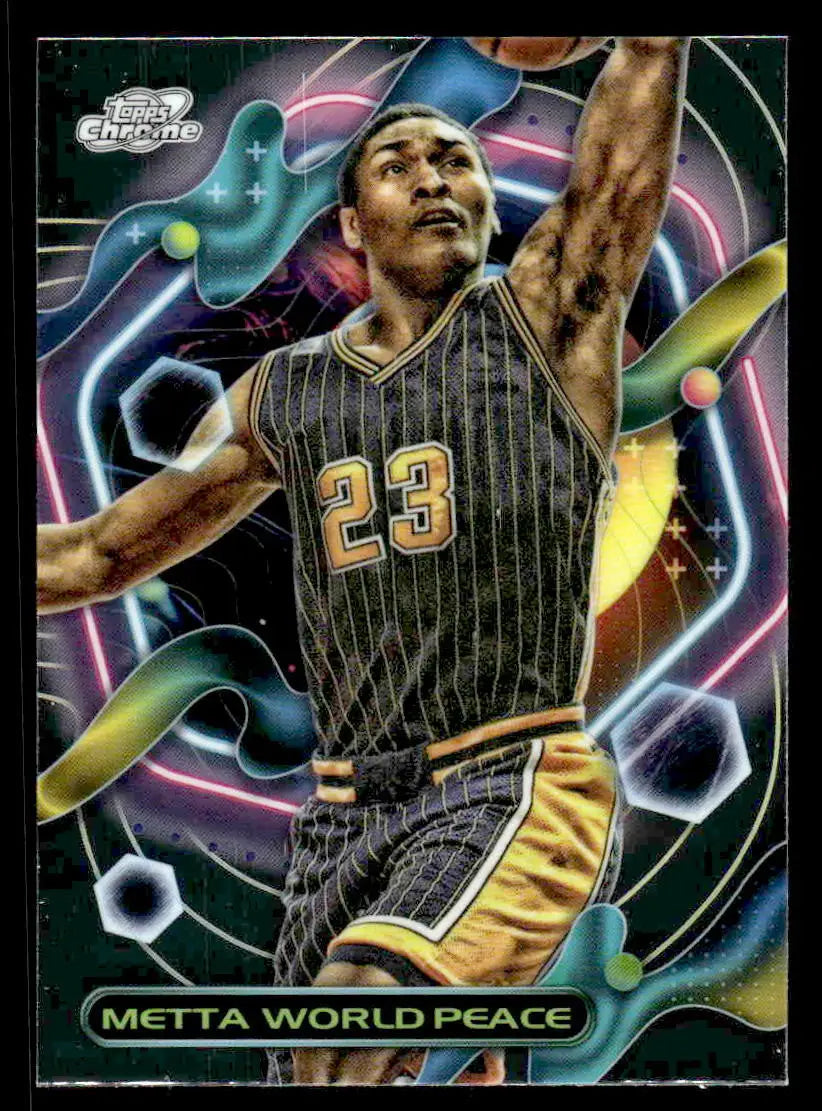 2023-24 Topps Chrome Cosmic #52 Metta World Peace - Basketball Card Single