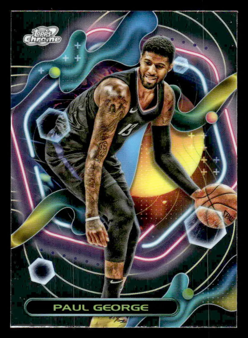 2023-24 Topps Chrome Cosmic #60 Paul George Philadelphia 76ers - Basketball Card Single