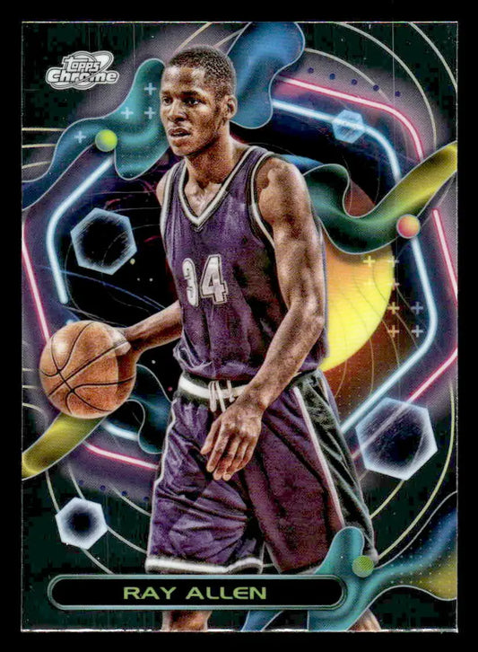 2023-24 Topps Chrome Cosmic #73 Ray Allen Base Milwaukee Bucks - Basketball Card Single