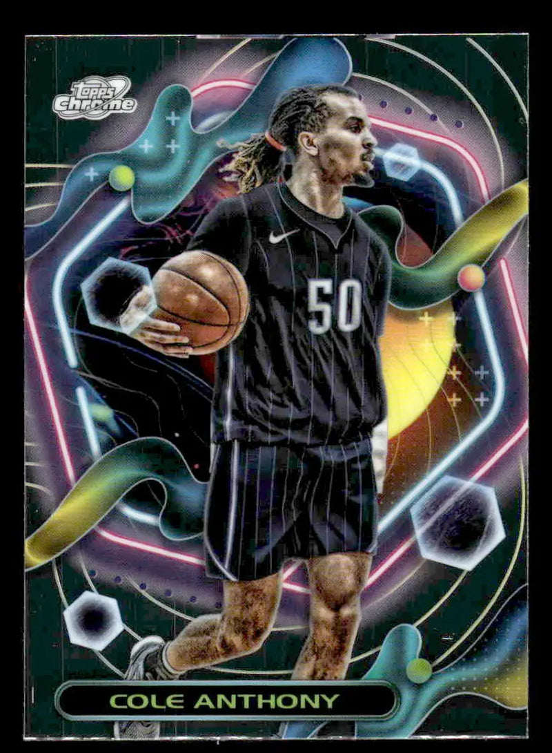2023-24 Topps Chrome Cosmic #93 Cole Anthony - Basketball Card Single