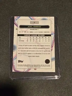 2023-24 Topps Chrome Cosmic #95 Joel Embiid - Basketball Card Single