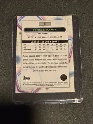 2023-24 Topps Chrome Cosmic #96 Tyrese Maxey - Basketball Card Single