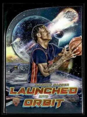2023-24 Topps Chrome Cosmic #LIO-10 Marcus Sasser Launched Into Orbit - Basketball Card Single