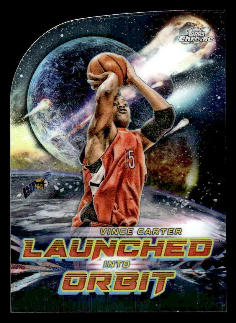 2023-24 Topps Chrome Cosmic #LIO-22 Vince Carter Launched Into Orbit - Basketball Card Single