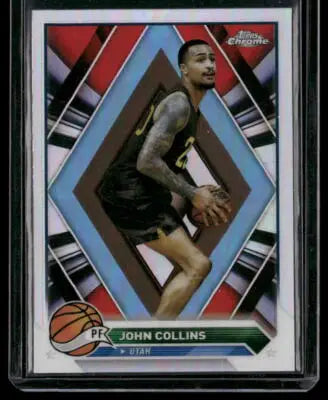 2023-24 Topps Chrome John Collins #102 Refractor Basketball - Basketball Card Single