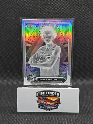 2023-24 Topps Chrome - Julian Phillips #39 Negative Refractor (RC) - Basketball Card Single