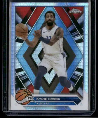2023-24 Topps Chrome Kyrie Irving #3 Prism Refractor Basketball - Basketball Card Single