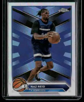 2023-24 Topps Chrome Naz Reid #160 Refractor Basketball - Basketball Card Single