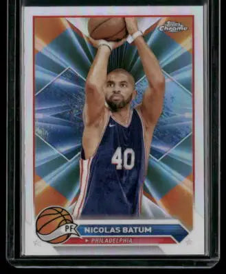 2023-24 Topps Chrome Nicolas Batum #113 Refactor Basketball - Basketball Card Single