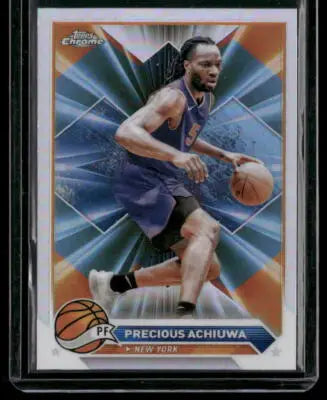 2023-24 Topps Chrome Precious Achiuwa #167 Refractor Basketball - Basketball Card Single