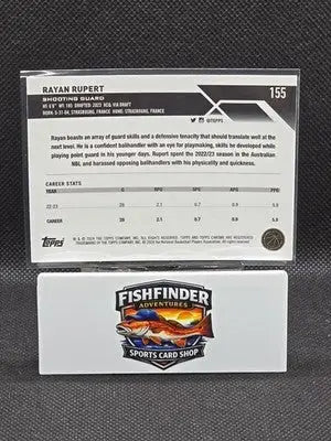 2023-24 Topps Chrome - Rayan Rupert #155 Pink Refractor (RC) - Basketball Card Single