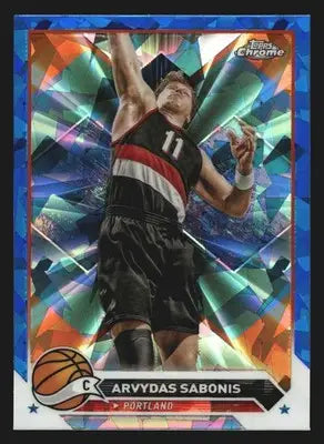 2023-24 Topps Chrome Sapphire Arvydas Sabonis #17 Blazers HOF - Basketball Card Single