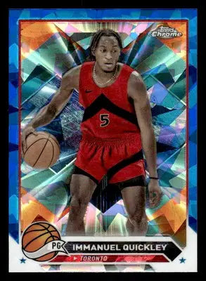 2023-24 Topps Chrome Sapphire Edition #131 Immanuel Quickley - Basketball Card Single