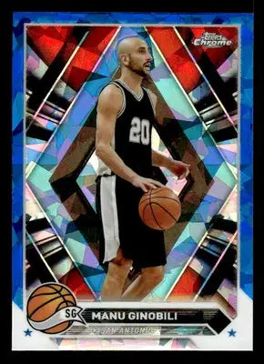 2023-24 Topps Chrome Sapphire Edition #162 Manu Ginobili - Basketball Card Single