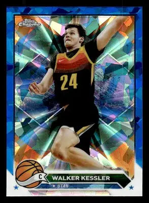 2023-24 Topps Chrome Sapphire Edition #185 Walker Kessler - Basketball Card Single