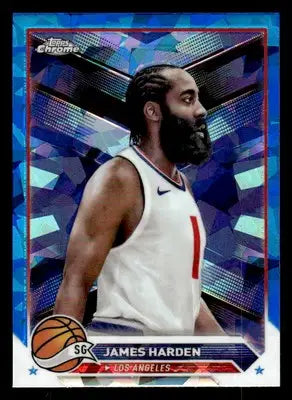 2023-24 Topps Chrome Sapphire Edition #31 James Harden Base Los Angeles Clippers - Basketball Card Single