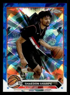 2023-24 Topps Chrome Sapphire Edition #71 Shaedon Sharpe - Basketball Card Single