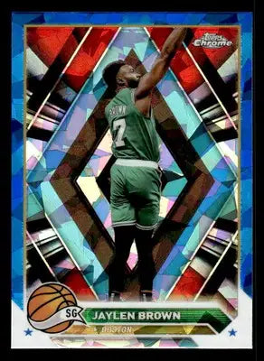 2023-24 Topps Chrome Sapphire Edition #78 Jaylen Brown Base Boston Celtics - Basketball Card Single