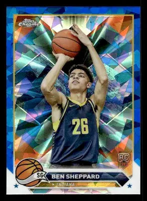 2023-24 Topps Chrome Sapphire Edition #83 Ben Sheppard Base RC Indiana Pacers - Basketball Card Single