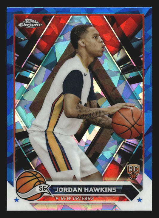2023-24 Topps Chrome Sapphire Jordan Hawkins #63 Pelicans RC