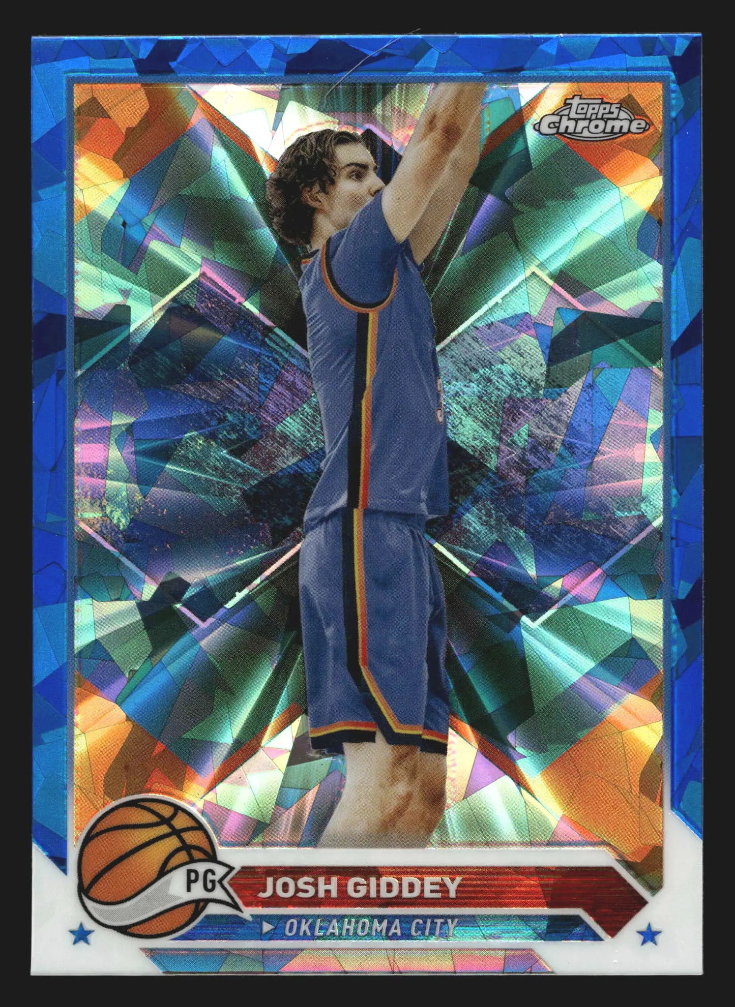 2023-24 Topps Chrome Sapphire Josh Giddey #74 Thunder - Basketball Card Single