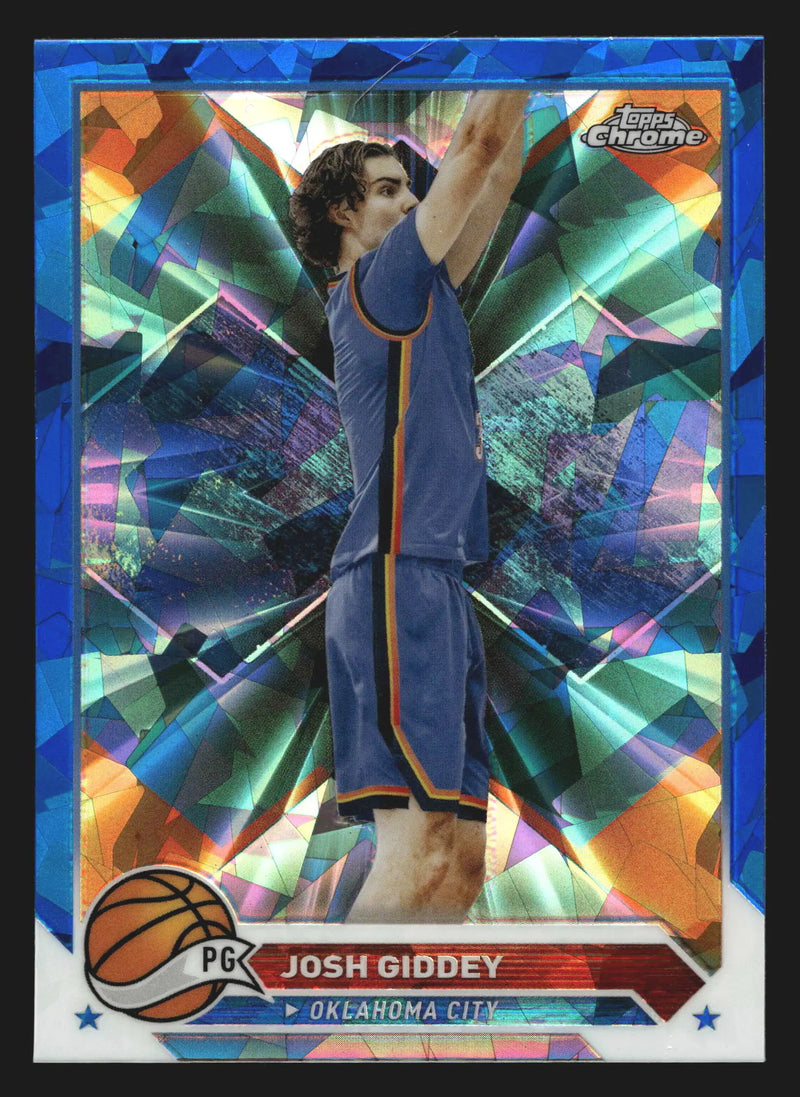 2023-24 Topps Chrome Sapphire Josh Giddey #74 Thunder - Basketball Card Single