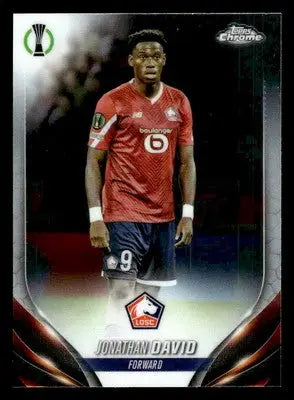 2023-24 Topps Chrome UEFA Club Competitions #117 Jonathan David - Soccer Card Single