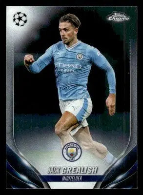 2023-24 Topps Chrome UEFA Club Competitions #124 Jack Grealish - Soccer Card Single