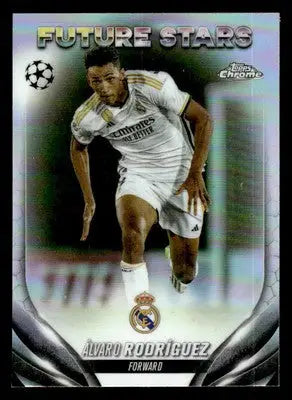 2023-24 Topps Chrome UEFA Club Competitions #134 Álvaro Rodríguez Refractor - Soccer Card Single