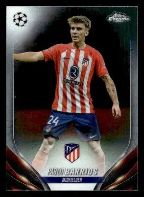 2023-24 Topps Chrome UEFA Club Competitions #139 Pablo Barrios - Soccer Card Single