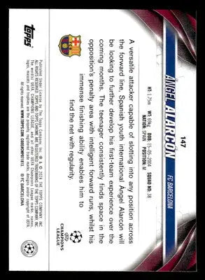 2023-24 Topps Chrome UEFA Club Competitions #147 Ángel Alarcón - Soccer Card Single