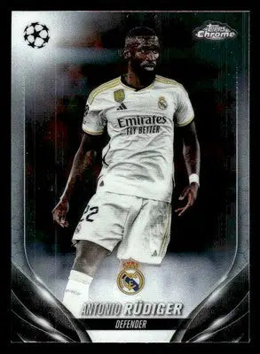 2023-24 Topps Chrome UEFA Club Competitions #164 Antonio Rüdiger - Soccer Card Single