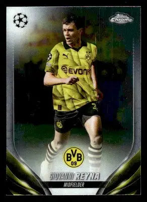 2023-24 Topps Chrome UEFA Club Competitions #174 Giovanni Reyna - Soccer Card Single