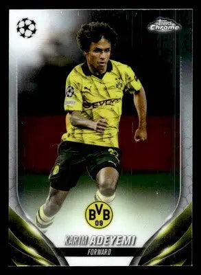 2023-24 Topps Chrome UEFA Club Competitions #73 Karim Adeyemi - Soccer Card Single