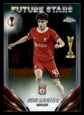 2023-24 Topps Chrome UEFA Club Competitions #81 Stefan Bajcetic - Soccer Card Single