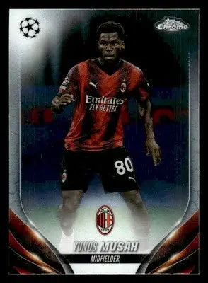 2023-24 Topps Chrome UEFA Club Competitions #89 Yunus Musah - Soccer Card Single