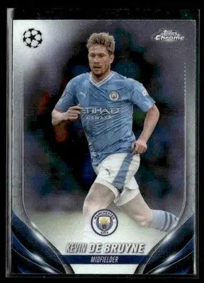 2023-24 Topps Chrome UEFA Club Competitions Kevin De Bruyne #85 Manchester City
