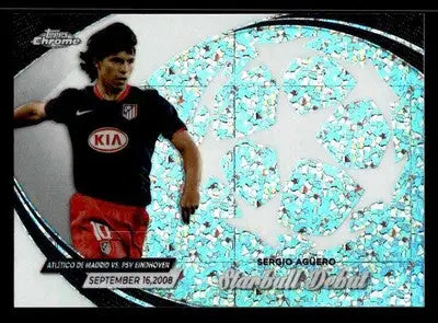 2023-24 Topps Chrome UEFA Club Competitions #SD-5 Sergio Agüero Starball Debuts - Other