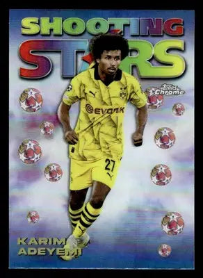2023-24 Topps Chrome UEFA Club Comps #98-2 Karim Adeyemi 1998 Shooting Stars - Soccer Card Single