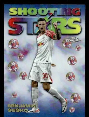 2023-24 Topps Chrome UEFA Club Comps #98-9 Benjamin Šeško 1998 Shooting Stars - Soccer Card Single