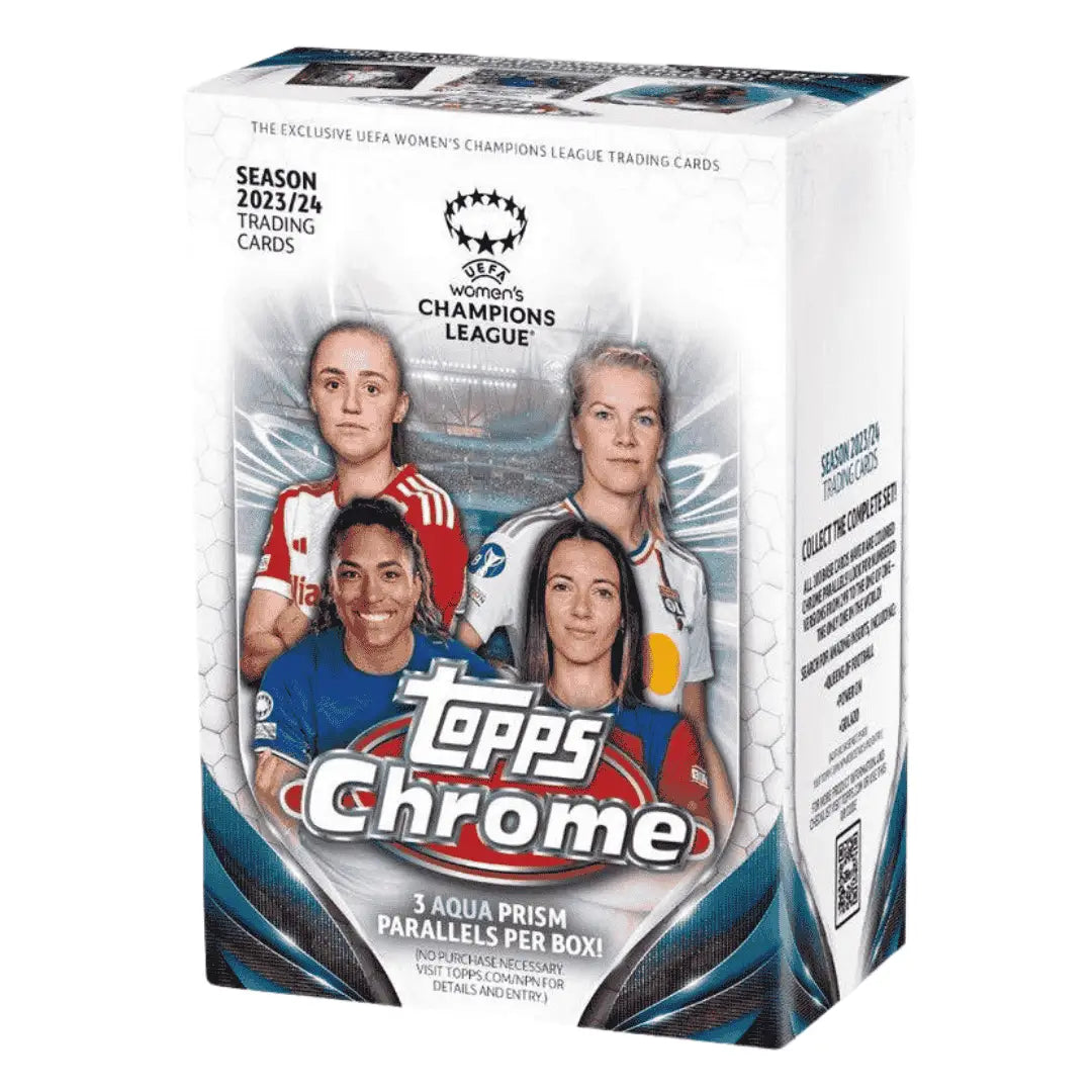 2023/24 Topps Chrome UEFA Women’s Champions League Soccer Blaster - Soccer Card Box